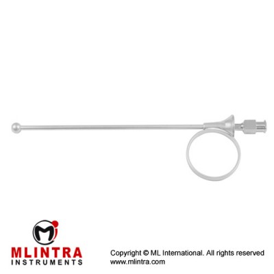 Pudendus Anaesthesia Needle Complete with Cannula Stainless Steel, 18 cm - 7" Ø 1.0 x 185 mm